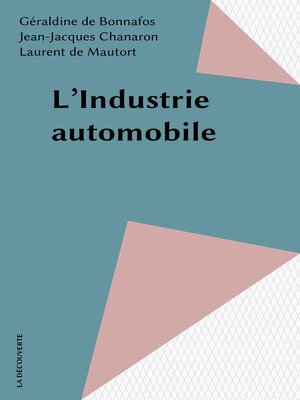 cover image of L'Industrie automobile
